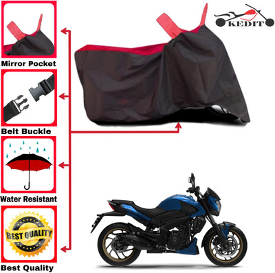 KEDIT Two Wheeler Cover for Bajaj(Dominar 400, Red, Black)