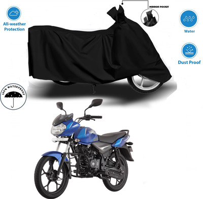 WMIZEXA Waterproof Two Wheeler Cover for TVS(Black)