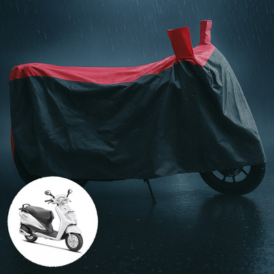 CODOKI Waterproof Two Wheeler Cover for Hero(Duet LX 110CC, Grey, Red)