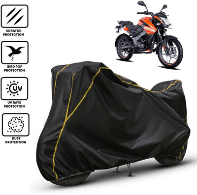 Shiv Kanha Waterproof Two Wheeler Cover for Bajaj(Pulsar NS 160, Black, Yellow)