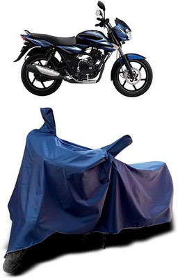 AASHTIK MART Two Wheeler Cover for Bajaj(Discover 135, Blue)