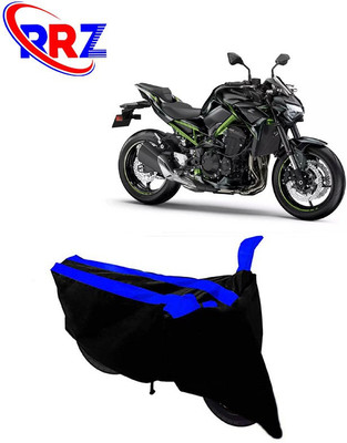 RRZ Waterproof Two Wheeler Cover for Kawasaki(Z900, Black, Blue)