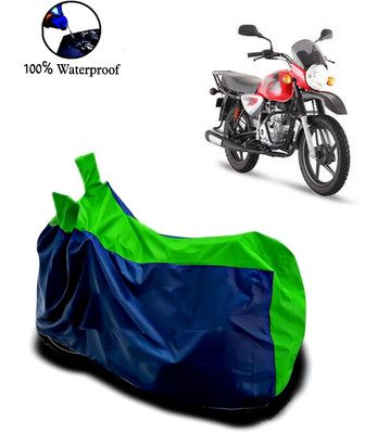 Autofly Waterproof Two Wheeler Cover for Bajaj(Boxer BM 150, Blue, Green)