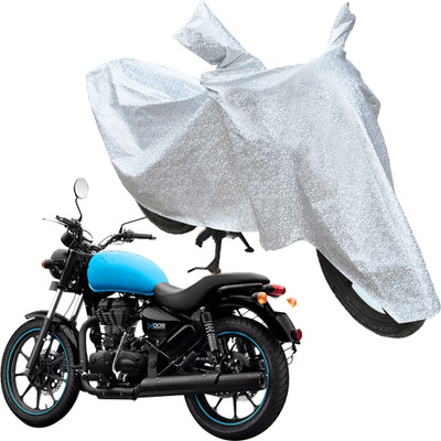 RiderShine Two Wheeler Cover for Royal Enfield(Thunderbird 500, Silver)