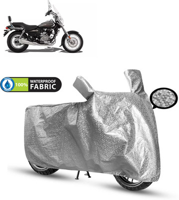 CODOKI Waterproof Two Wheeler Cover for Bajaj(Avenger 220 Cruise, Silver)