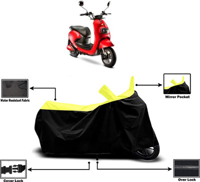 Amexride Two Wheeler Cover for Evolet(Pony BS6, Yellow)