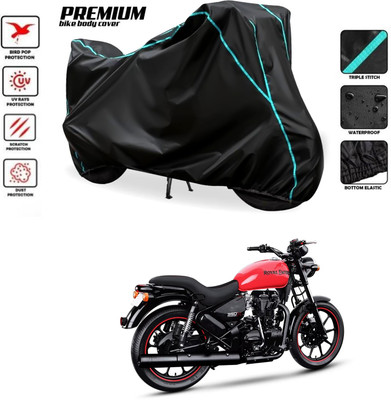 SThanaveX Waterproof Two Wheeler Cover for Royal Enfield(Thunderbird 350, Black)