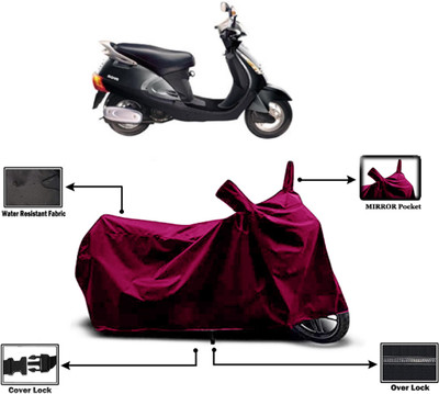 Amexride Two Wheeler Cover for Kinetic(Nova EX, Maroon)