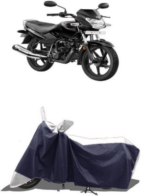 RAAMKM Two Wheeler Cover for Hero, Honda, Bajaj, TVS, Yamaha(Star Euro 200, White, Black)