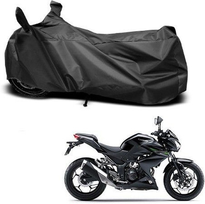 DeepShakshi AUTOMOTIVE Waterproof Two Wheeler Cover for Kawasaki(Z250, Black)