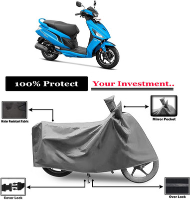 Amexride Two Wheeler Cover for Hero(Maestro Edge 125, Grey)
