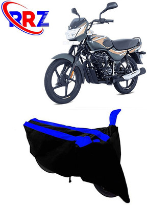 RRZ Waterproof Two Wheeler Cover for Bajaj(CT100, Black, Blue)