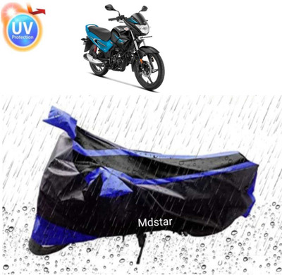 Mdstar Waterproof Two Wheeler Cover for Bajaj(Pulsar 200 NS DTS-i, Blue, Black)