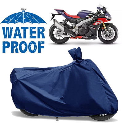 AUTOCAD Waterproof Two Wheeler Cover for Aprilia(RSV4, Blue)