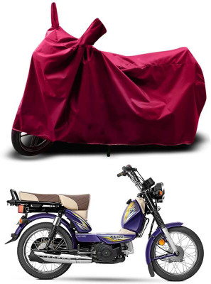 KEDIT Two Wheeler Cover for TVS(XL 100 Heavy Duty, Maroon)