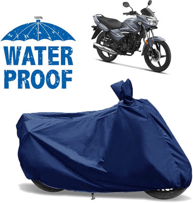 AutoGalaxy Waterproof Two Wheeler Cover for Honda(CB Shine SP, Blue)