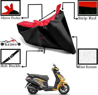 KEDIT Two Wheeler Cover for Hero(Maestro Edge 125, Red, Black)
