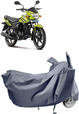 Amexride Two Wheeler Cover for Suzuki(Hayate, Grey)