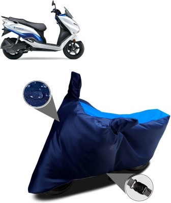 DeepShakshi AUTOMOTIVE Two Wheeler Cover for Suzuki(Burgman Electric, Blue, Black)