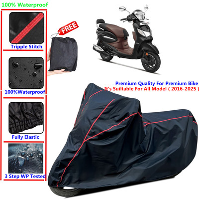 AutoGalaxy Waterproof Two Wheeler Cover for Hero(Pleasure Plus, Black)