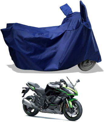 Amexride Two Wheeler Cover for Kawasaki(Ninja 1000, Blue)