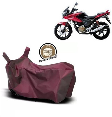 OliverX Waterproof Two Wheeler Cover for Honda(Stunner CBF, Maroon)