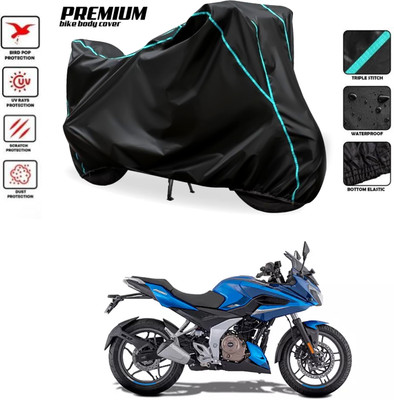 GOSHIV-car and bike accessories Waterproof Two Wheeler Cover for Bajaj(Black)