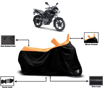 Amexride Two Wheeler Cover for Bajaj(Pulsar 135 BS6, Orange)