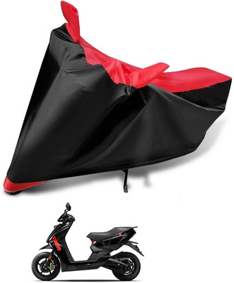 DeepShakshi AUTOMOTIVE Waterproof Two Wheeler Cover for Ather(450 X, Black, Red)