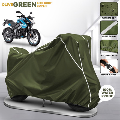 AUTOCAD Waterproof Two Wheeler Cover for Bajaj(Pulsar NS125 BS6, Green)