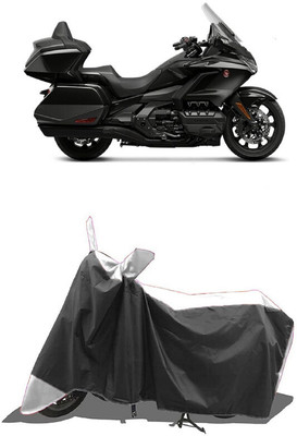 SUGASHRI Waterproof Two Wheeler Cover for Honda(Gold Wing GL1800, White, Black)