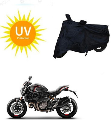 Mdstar Waterproof Two Wheeler Cover for Ducati(Monster 82, Black)