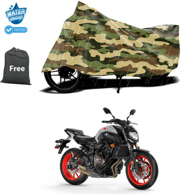CODOKI Waterproof Two Wheeler Cover for Yamaha(MT 07, Yellow)