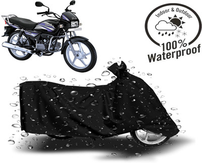 Autoinnovation Waterproof Two Wheeler Cover for Hero(Splendor Pro, Black)