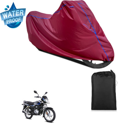 PAGORA Waterproof Two Wheeler Cover for Bajaj(Platina 100, Maroon)
