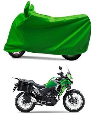 Furious3D Two Wheeler Cover for Kawasaki(Versys X 300, Green)