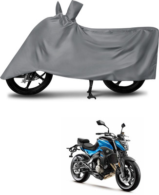 MMSSTAR Waterproof Two Wheeler Cover for CFMoto(650 NK, Grey)