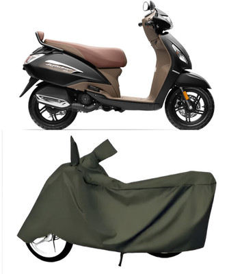 BbcMart Waterproof Two Wheeler Cover for TVS(Jupiter 125, Green)