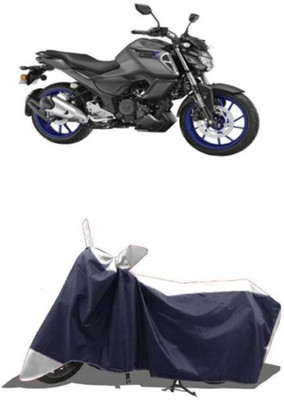 RAAMKM Two Wheeler Cover for Hero, Honda, Bajaj, TVS, Yamaha(Majesty S 155 maxi, White, Black)