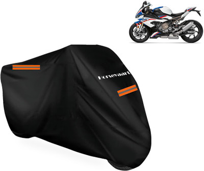 Horseyaart Waterproof Two Wheeler Cover for BMW(S1000RR, Black)