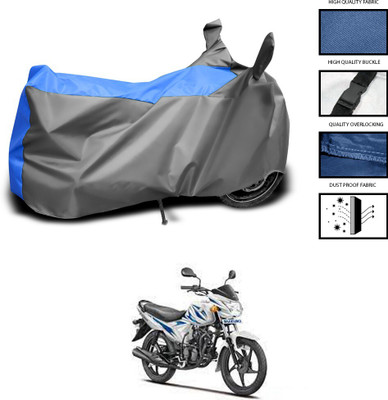 DeepShakshi AUTOMOTIVE Two Wheeler Cover for Suzuki(Hayate EP, Grey, Blue)