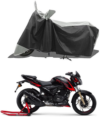 GROFATIK Two Wheeler Cover for TVS(Apache RTR 200 Fi E100, Grey)