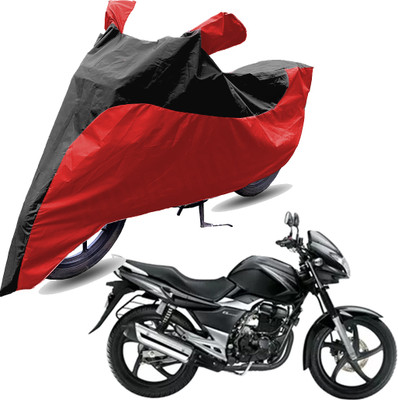 RiderShine Two Wheeler Cover for Suzuki(GS 150R, Red, Black)
