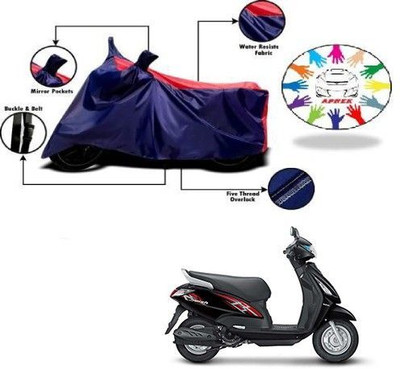 DeepShakshi AUTOMOTIVE Waterproof Two Wheeler Cover for Suzuki(Swish, Blue, Red)