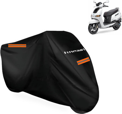 Horseyaart Waterproof Two Wheeler Cover for TVS(iQube Electric, Black)