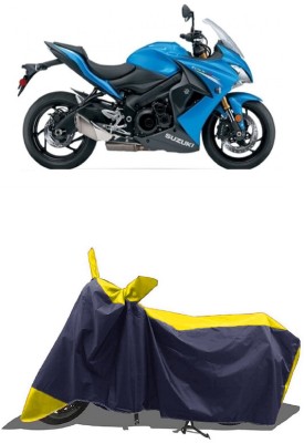 SUGASHRI Waterproof Two Wheeler Cover for Suzuki(GSX S1000F, Yellow, Blue)