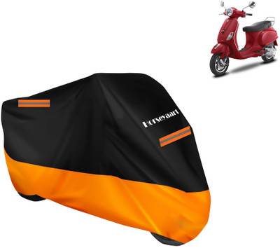 Horseyaart Waterproof Two Wheeler Cover for Vespa(Vespa VXL, Orange)