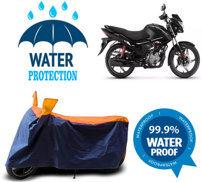 RTS COLLECTIONS Waterproof Two Wheeler Cover for Hero(Glamour FI, Multicolor)