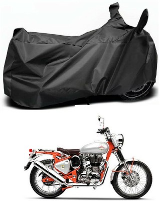 Ascension Two Wheeler Cover for Royal Enfield(Bullet Trials 350, Black)