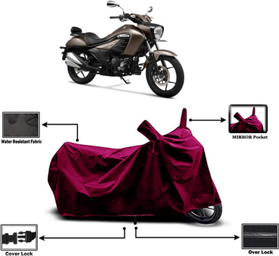 Amexride Two Wheeler Cover for Suzuki(Intruder 250 BS6, Maroon)